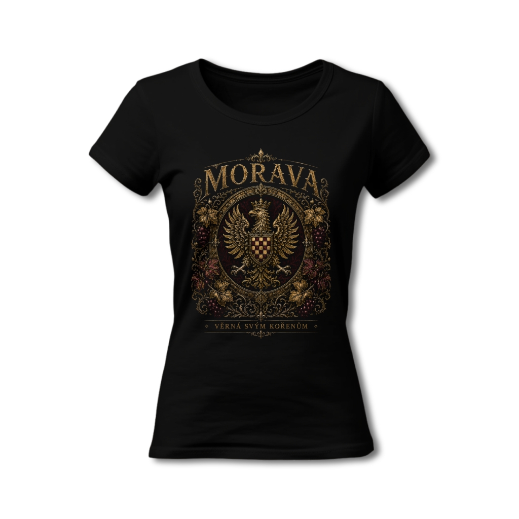 Tričko s potiskem Morava - Věrná svým kořenům