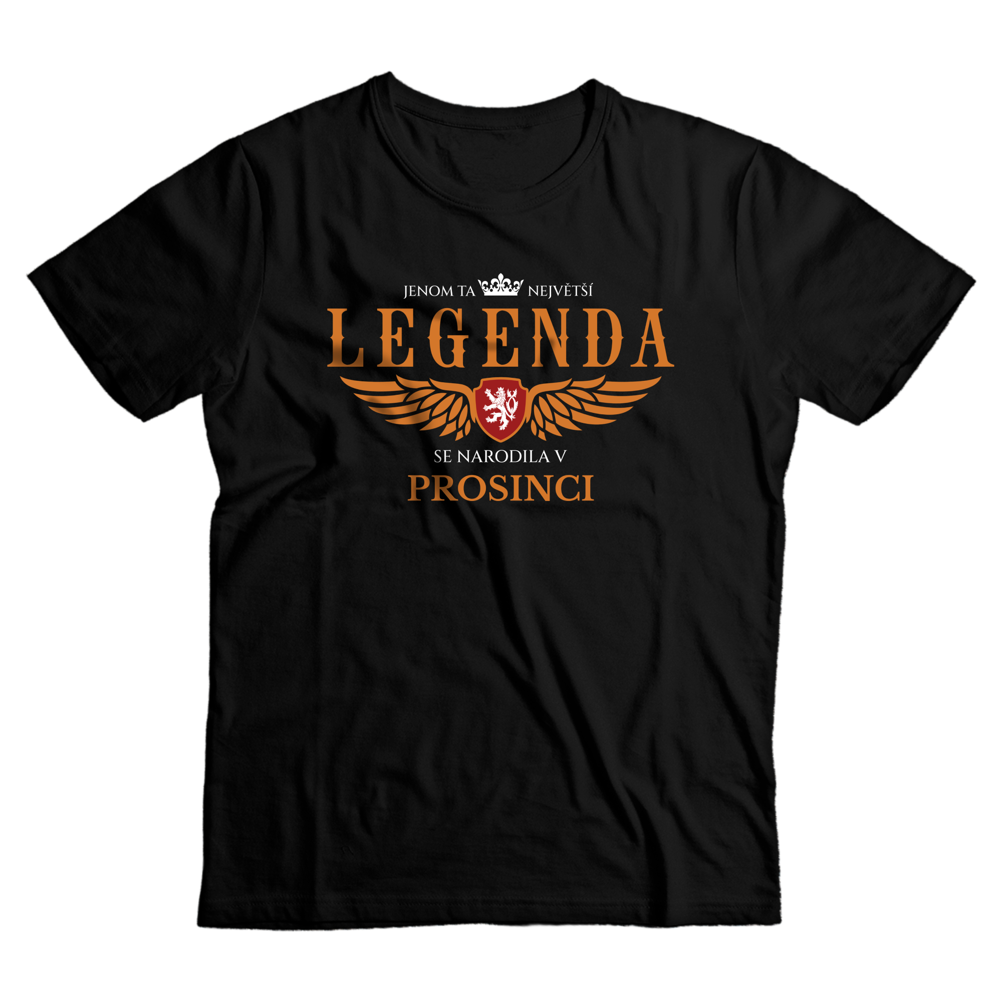 Tričko s potiskem Největší legenda-Prosinec