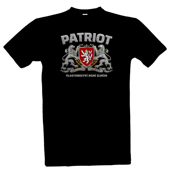 Tričko s potiskem Patriot-Vlastenectví není zločin
