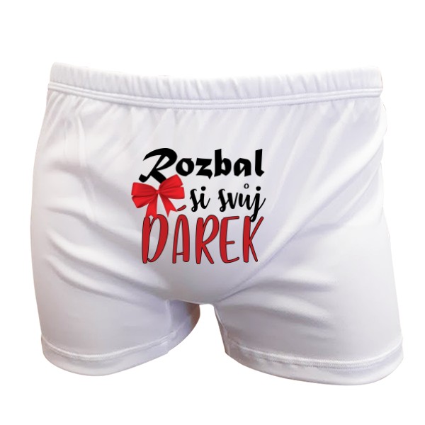 Trenýrky s potiskem Rozbal si svůj dárek